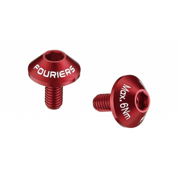 Vis de porte-bidon Fouriers BN-M002 rouge