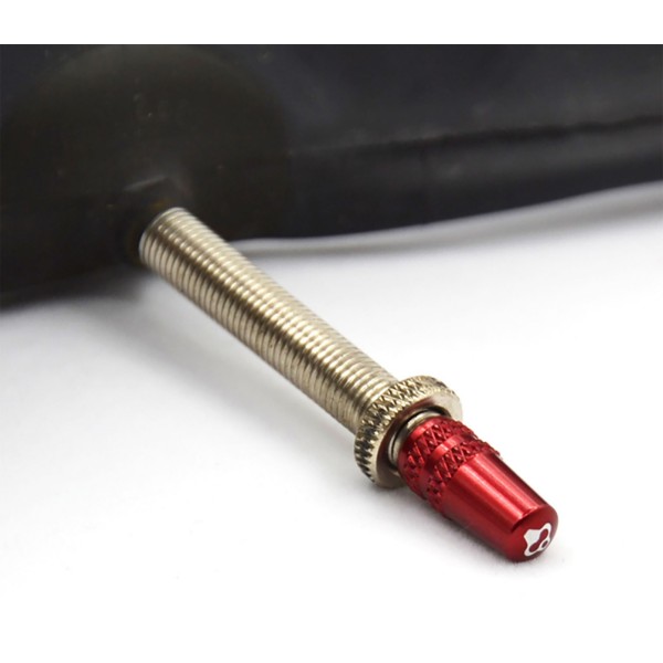 Paire bouchons de valve fouriers VL-PE009 rouge
