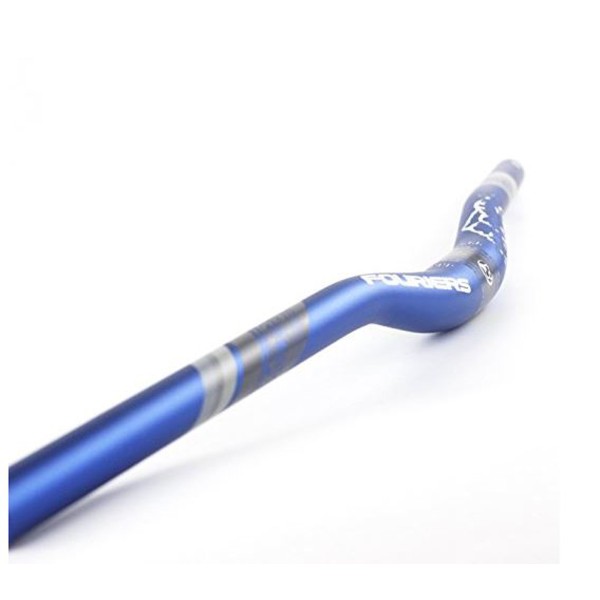 Cintre VTT aluminium Fouriers bleu Ø31,8 par 720 / 780mm HB-MB011-N2