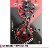 Chape grands galets Full Ceramic pour Sram Red E-Tap 11v Fouriers rouge