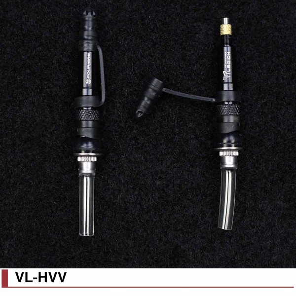 Paire Valves Tubeless VTT Fouriers VL-HVC à gonflage facile et rapide