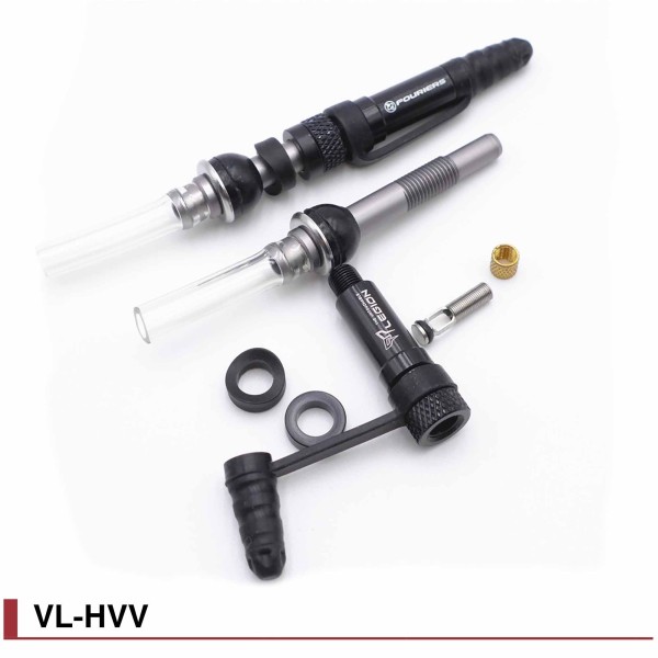 Paire Valves Tubeless VTT Fouriers VL-HVC à gonflage rapide et facile