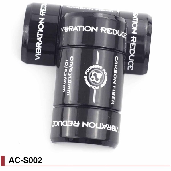 Adaptateur de cintre / Reducteur vibrations en carbone Fouriers AC-S002